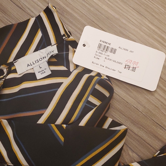 New Allison Joy Byron One Shoulder Top - Picture 9 of 14